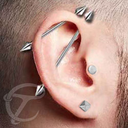 threadless piercing titanium posts