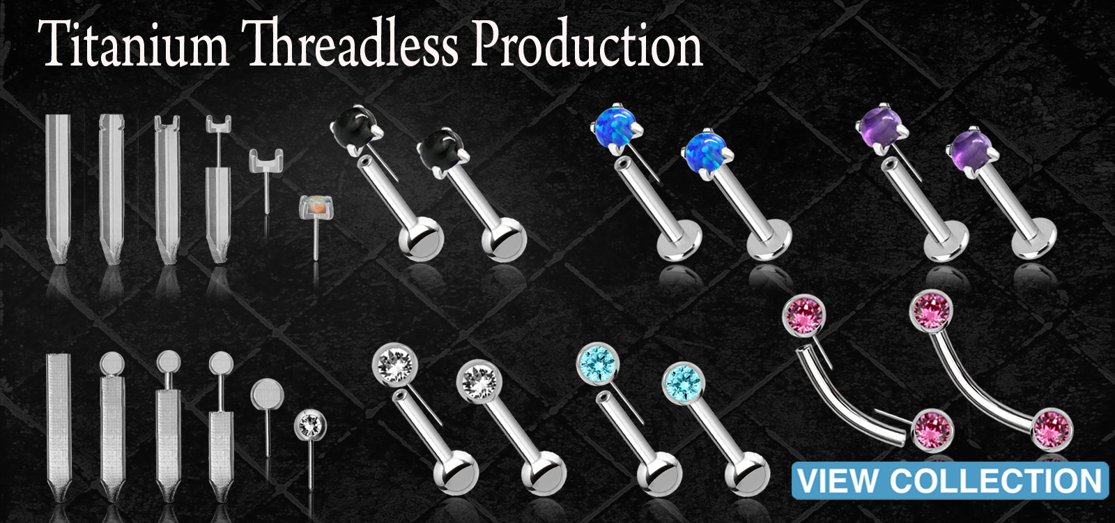 threadless titanium body piercing