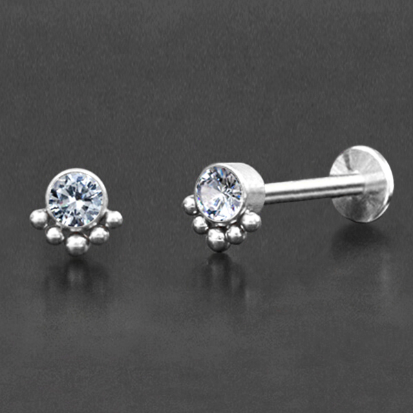 steel body piercing jewelry,labret piercing,tragus piercing,lip piercing jewelry,crystal labret,cluster piercing