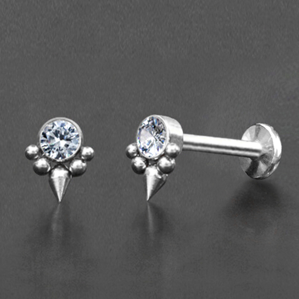 steel body piercing jewelry,labret piercing,tragus piercing,lip piercing jewelry,crystal labret piercing
