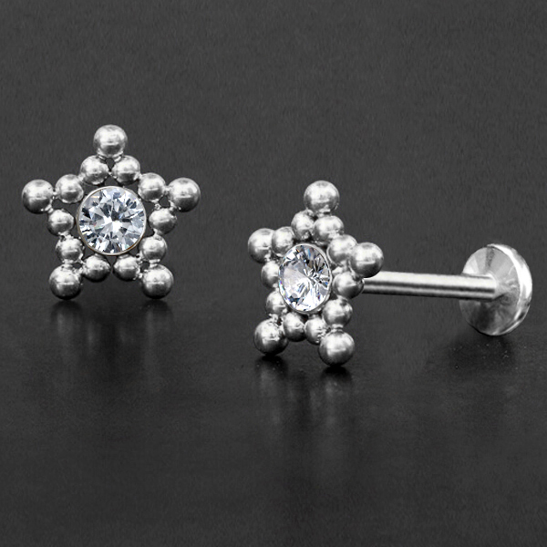 steel piercing labret,steel jewelry,piercing cluster,labret jewelry,wholesale steel piercing