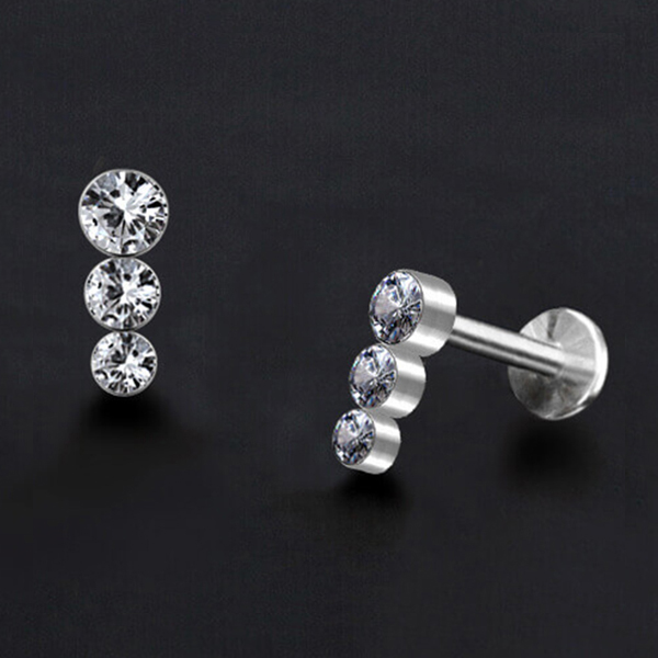 crystal labret piercing,labret jewelry,steel body jewelry wholesale