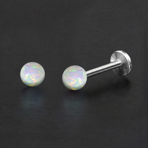 labret piercing,steel labret,tragus piercing,upper lobe piercing,flat piercing