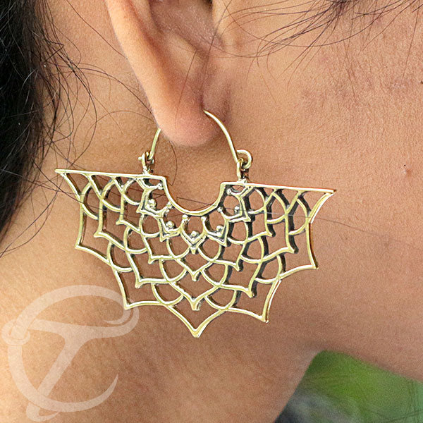 brass earring,brass jewelry,tribal brass jewelry,wholesale brass jewelry