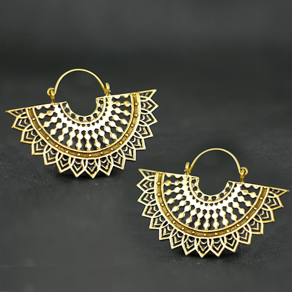 brass earrings,tribal jewelry,ethnic brass earrings,brass jewelry wholesale