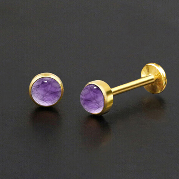 steel piercing labret,labret piercing,wholesale steel body jewelry