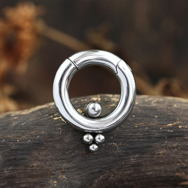 hinged steel ear-weight,cluster piercing,steel body piercing,steel body jewelry wholesale