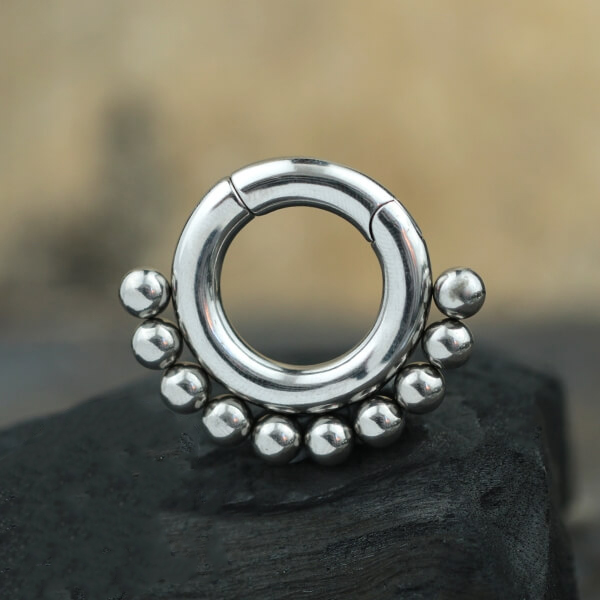 hinged steel ear-weight,cluster piercing,steel body piercing,steel body jewelry wholesale