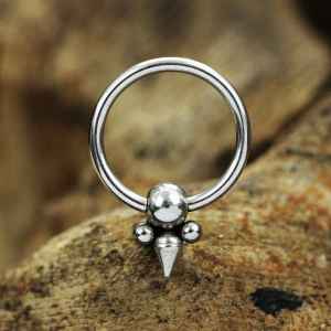Steel Piercing Ball Closure Rings (BCR) 2 XR 101X