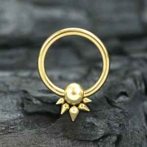 Steel Piercing Ball Closure Rings (BCR) 2 XR 105G