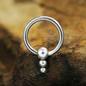 Steel Piercing Ball Closure Rings (BCR) 2 XR 107X