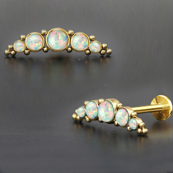 steel piercing labret,steel piercing,flat piercing,helix piercing