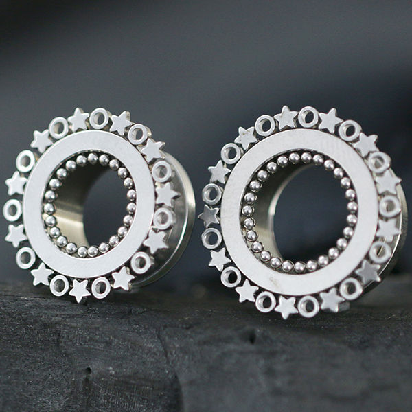 steel ear tunnel,steel flesh tunnel,steel body jewelry