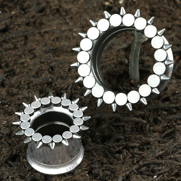 punk piercing jewelry,steel flesh tunnel,steel piercing,steel ear-tunnel,wholesale steel body jewelry