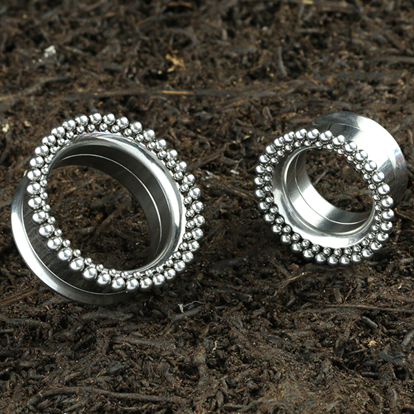 steel ear-tunnel, steel body piercing jewelry,steel piercing cluster