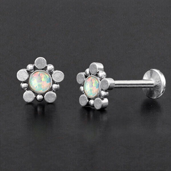 labret piercing,steel labret,steel piercing,Steel body jewelry