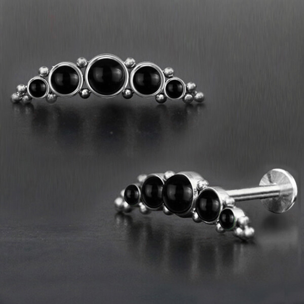 steel piercing labret,steel piercing,flat piercing,helix piercing