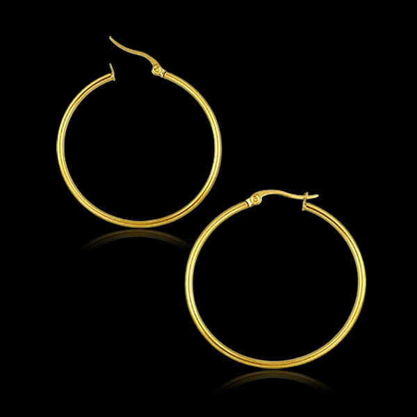 steel hoop earring,wholesale steel jewelry