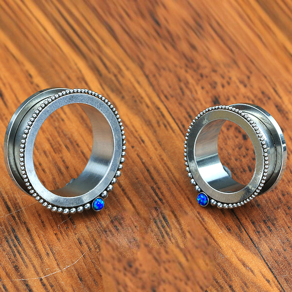 steel ear tunnel,steel body jewelry,cluster piercing