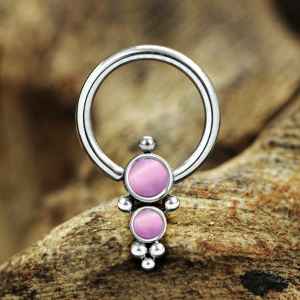 Steel Piercing Ball Closure Rings (BCR) 2 XR 206X CP