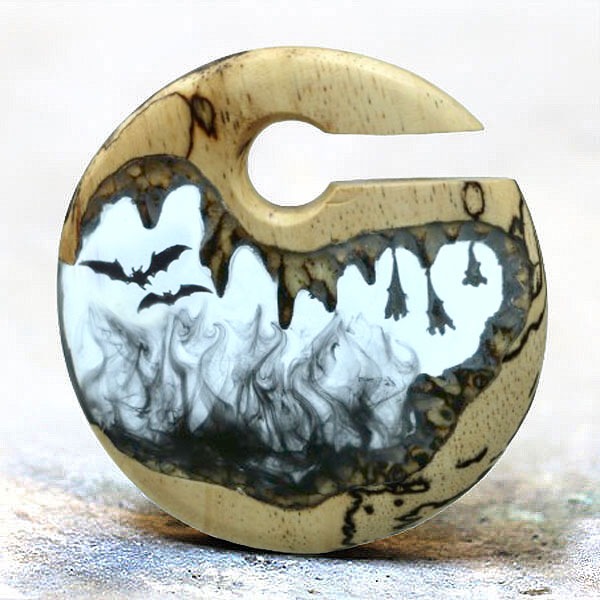 epoxy wood ear-weight,wood ear-weight,epoxy jewelry resin,epoxy body jewelry,wholesale epoxy jewelry