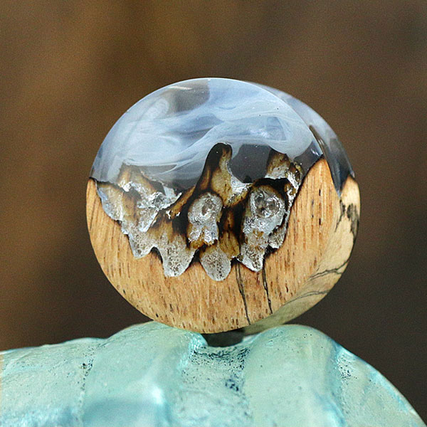 wood plug,epoxy earplug,resin piercing jewelry,epoxy resin jewelry