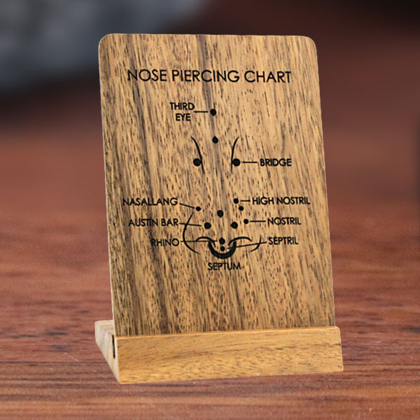 lip piercing,body piercings,wooden jewelry display