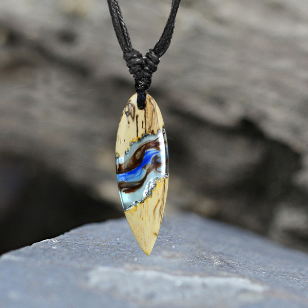 surf pendant,epoxy necklace,epoxy jewelry resin,surf jewelry