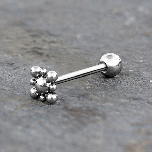 piercing cluster,tongue piercing jewelry,tongue barbell,surgical steel piercing,steel body jewelry