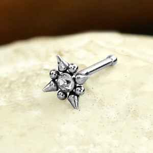 Steel Piercing Nose Jewelry XO 009X CZ