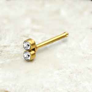 Steel Piercing Nose Jewelry XO 100G CZ