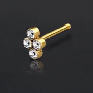 Steel Piercing Nose Jewelry XO 101G CZ