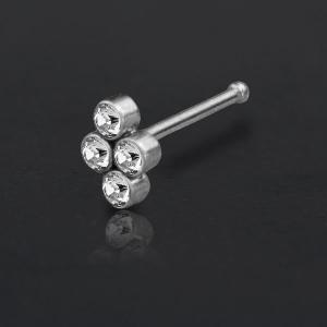 Steel Piercing Nose Jewelry XO 102X CZ