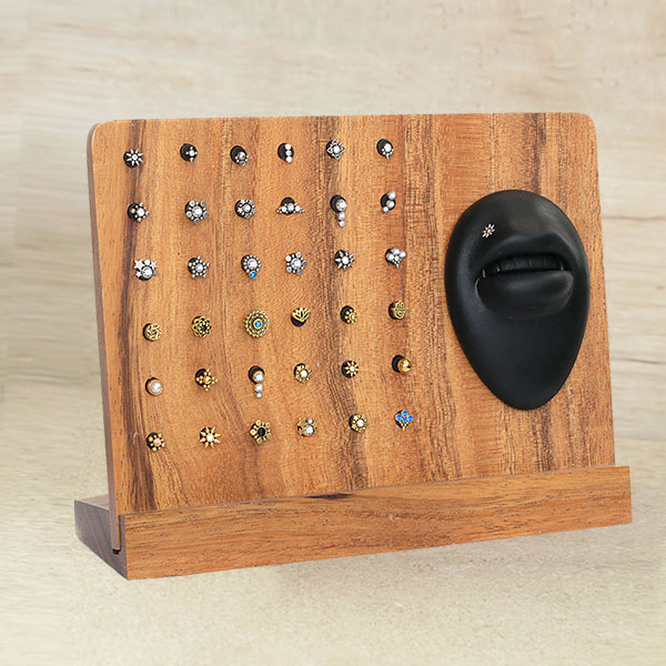 Wooden jewelry,labret piercing,labret piercing jewelry,jewelry display tray