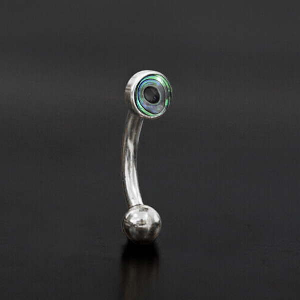 eyebrow piercing,wholesale steel body jewelry,curved steel piercing bars,rook piercing,eyebrow jewelry