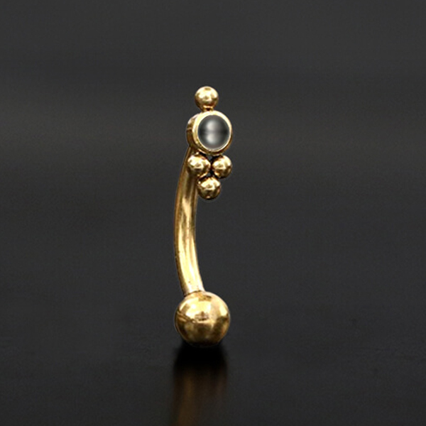 eyebrow piercing jewelry,1.2mm curved barbells,eyebrow piercing,rook piercing