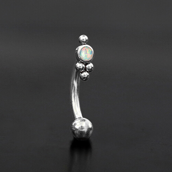 eyebrow piercing jewelry,1.2mm curved barbells,eyebrow piercing,rook piercing