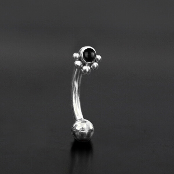 steel piercing,eyebrow piercing barbell,1.2mm curved barbells,rook piercing,eyebrow jewelry