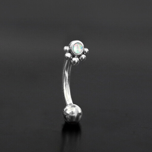 steel piercing,eyebrow piercing barbell,1.2mm curved barbells,rook piercing,eyebrow jewelry