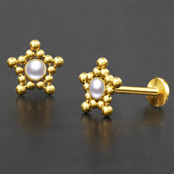 steel labret,steel body piercing jewelry,labret piercing,upper lobe piercing,flat piercing