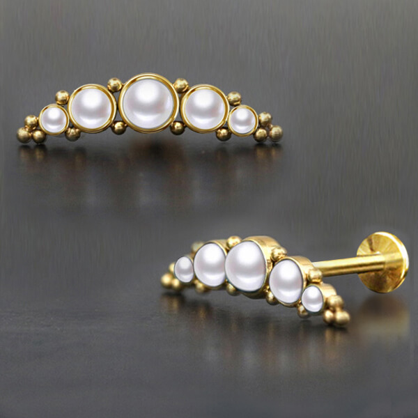 steel piercing labret,steel piercing,flat piercing,helix piercing