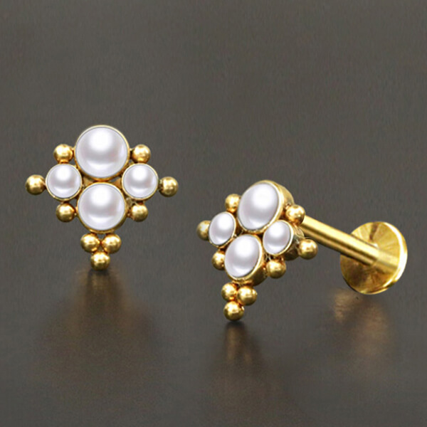 steel labret,steel body jewelry,labret piercing,lip piercing,flat piercing