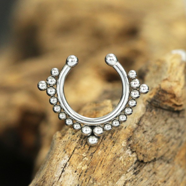tribal jewelry,steel septum piercing,316L surgical steel,septum piercing,steel body jewelry
