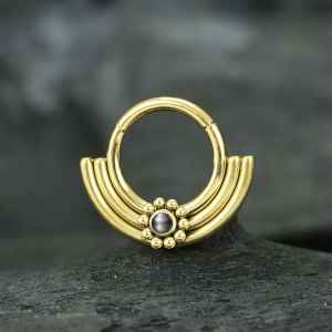 Steel Piercing Hinged Segment Rings XH 163G BP