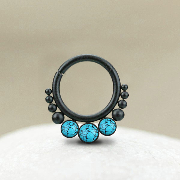 hinged segment rings,steel cluster piercing,steel body jewelry,snug piercing,tragus piercing,septum piercing