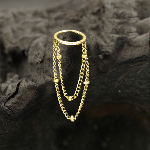 hinged segment ring,steel chain piercing,helix piercing,steel piercing jewelry,wholesale steel body jewelry