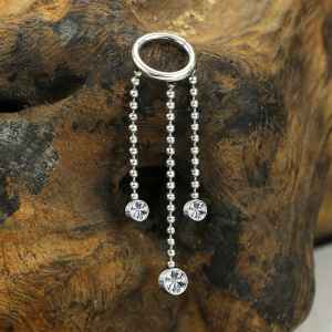 Steel Piercing Hinged Segment Rings XH 307X CZ