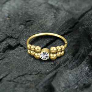 Steel Piercing Nose Jewelry XT 221G CZ