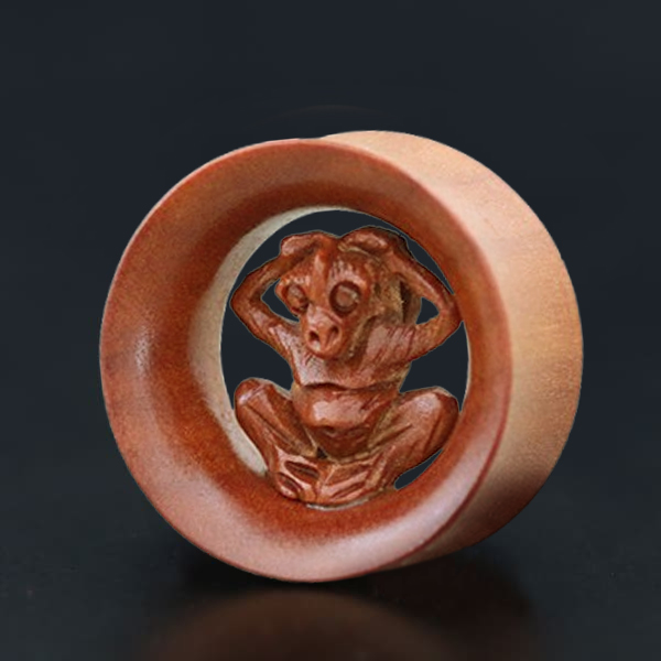 tribal,wood,plug,wood,ear,tunnel,flesh,tunnel