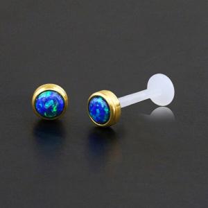 Threadless Piercing PTFE Steel Labrets NTL 007G OB